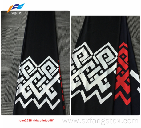 Customized 100% Polyester Nida Printed African Abaya Fabric