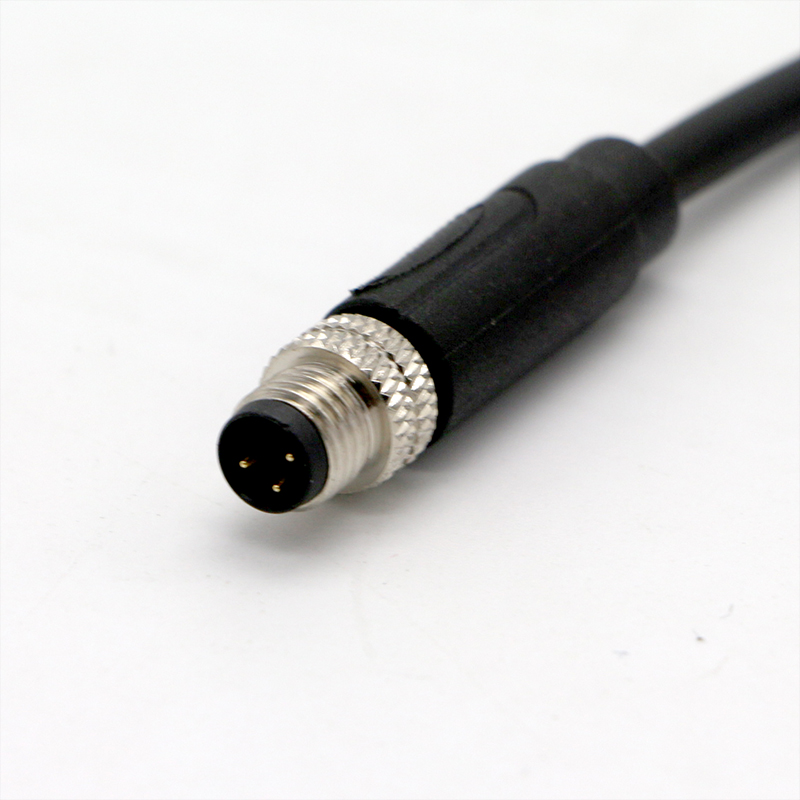Custom  Waterproof GX12 male socket wire harness circular connector 4pin aviation cable For Car Reversing camera system