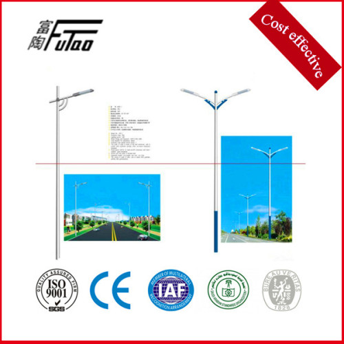 3-12 Meters Galvanized Steel Street Lamp Pole