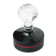 Custom Round Logo Rubber Stamps, Flash Stamp, Notary Stamps, Monogram Stamp With Crystal Handle