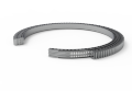 Double Row Angular Contact Slewing Bearing With External Toothed Ring