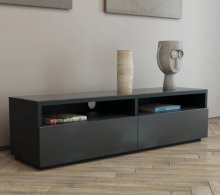 Glass mirror TV cabinet