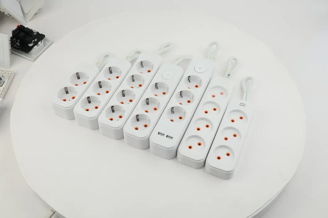 Новая тройная розетка Multi, 16А, белая, незаземленная, с быстрым подключением, без шторки