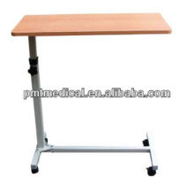 PMT-402 adjustable rolling table over bed table