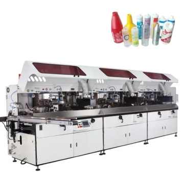 Automatic Silk Screen Printer for Cosmetic Bottles