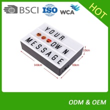 DIY A4 and A5 and A6 Cinema Light Box with many Letters and LED Light