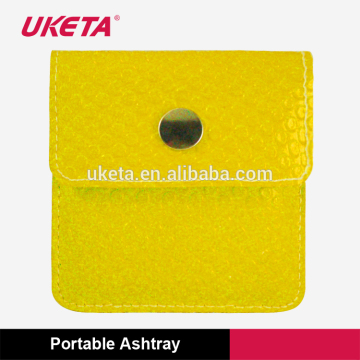 Portable Ashtray Customized Soft Ashtray Mobile Ashtray Mini Ashtray Pu Wholesale Ashtray