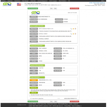 Tubería de acero para los datos comerciales de importación de EE. UU.