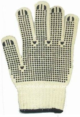 680g/doz work gloves with dots