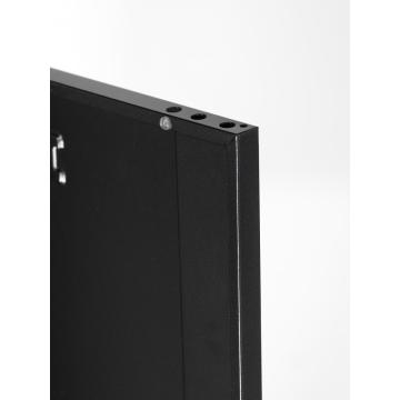 3 puertas Gabinete de casillero de acero negro