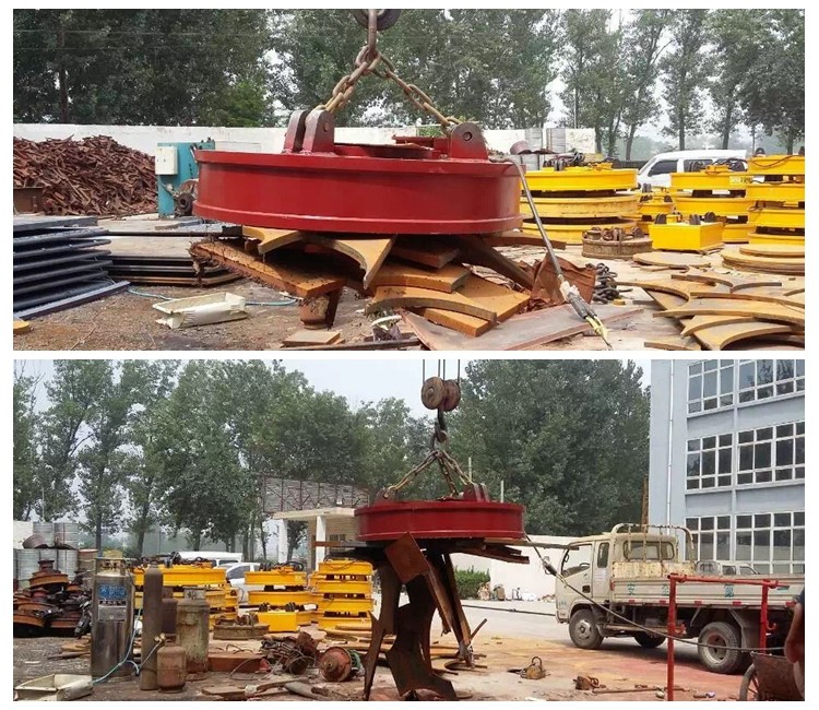Custom Electromagnet Steel Billet Steel Metal Scrap Magnet Lifter Circular Electric Lifting Magnet 2 Ton