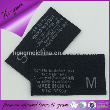 Centerfold clothes label tags factory for sale