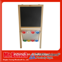 Clear folding pine wood stand & plate easel ,paint board