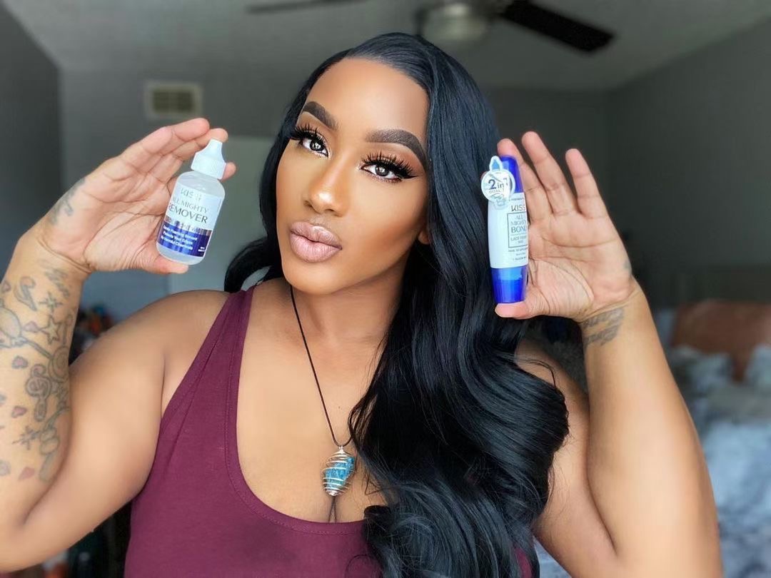 Popular Private Label Closure Frontal Strong Hair Lace Wig Glue Remover Wholesale Water Proof Glue Adhesive And Tint Spray Set