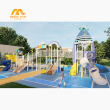 Large Outdoor Children's Amusement Park Combo Slide