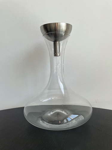 Kaca Decanter Jelas dengan Stopper Keluli Tahan Karat