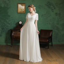 Women Luxury Lace Elegant beaded Ball Gown Long Sleeve See Through Bridal bride wedding dress with long train