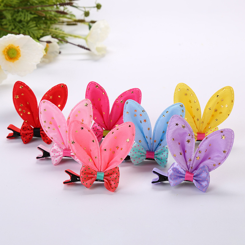 Bow tie rabbit ear hairpin rabbit ear clip (1)