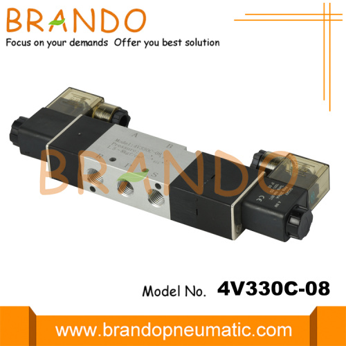 4V330C-08 1/4 &#39;&#39; Cerrar válvula solenoide neumática central