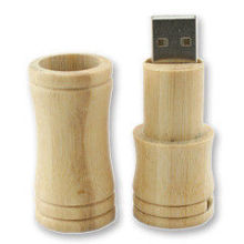 Natural Wooden Thumb Drive Eco-friendly  , Bamboo Usb Flash Drive 16gb