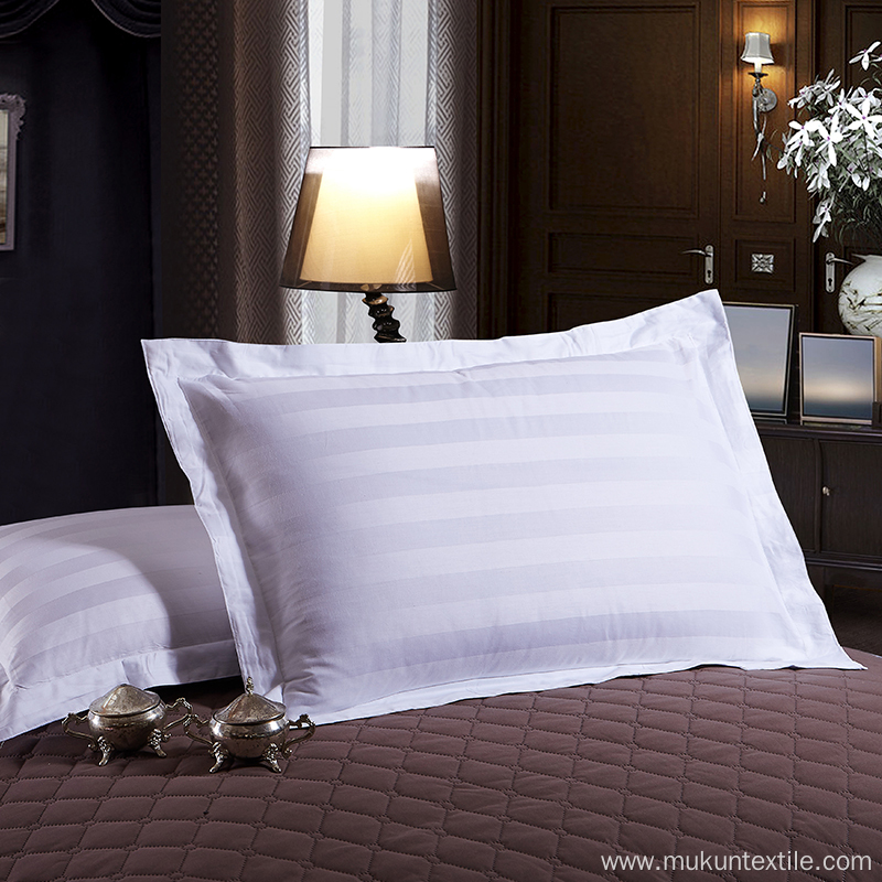 White 1cm2CM3cm stripe Hotel BedSheets Set