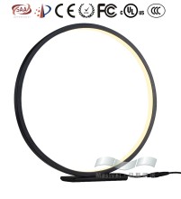 led table lamp round ring led table lamp bedroom hotel lamps with outlets