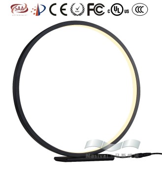 led table lamp round ring led table lamp bedroom hotel lamps with outlets
