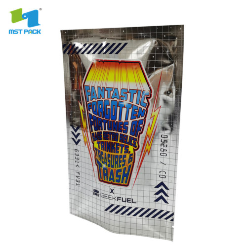 3 side seal flat foil plastic pouch packaging