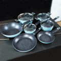 Professional Production Diverse Styles Exquisite Workmanship Cooking Aluminum Forged Granite Fry Pan Stone