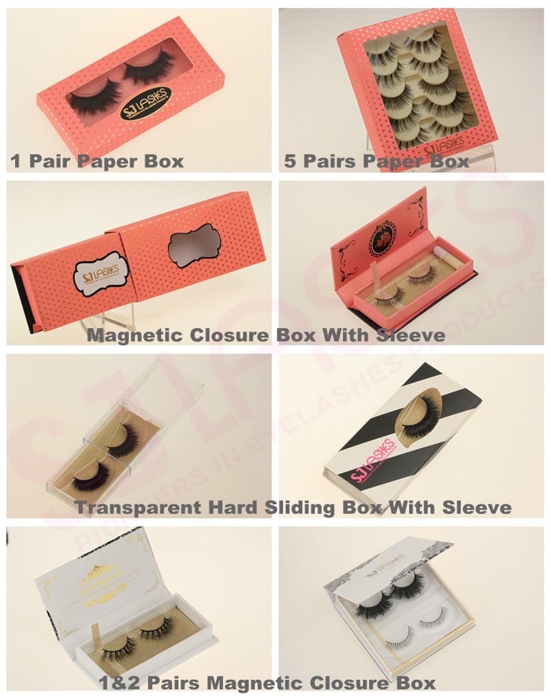 Mink Eyelash/Bandless 3D Mink Lash With Custom Eyelash Packaging Box