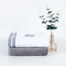 Luxury big gram satin gear embroidery towel set