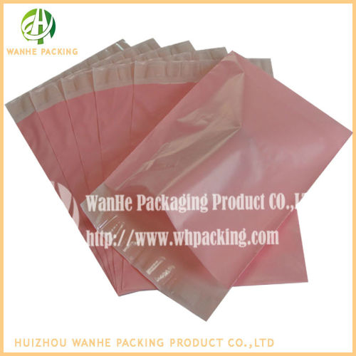 Romantic pink plastic ldpe die cut bag