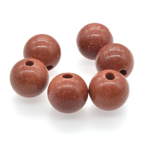 Red Goldstone 8MM Stone Balls Home Decoration Round Crystal Beads