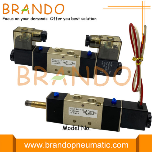 4V220-08 AirTAC Type Double Solenoid Pneumatic Air Valve