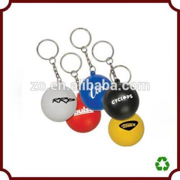 Ball shaped hot sale PU keychains