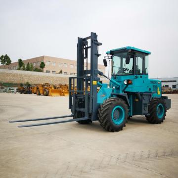 Small 2ton off-road forklift 4x4 chinese factory