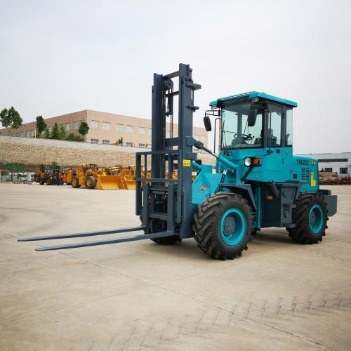 Small 2ton off-road forklift 4x4 chinese factory