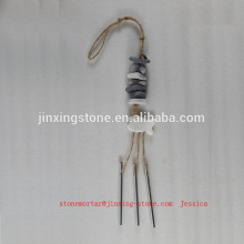 river stone wind chime/stone wind bells /Rock wind chimes/Fengshui windChimes