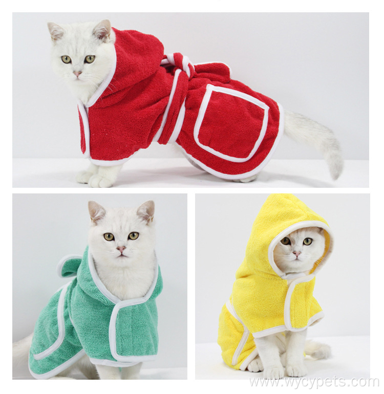 Pet Dog Bathrobe Microfiber Super Soft Towel