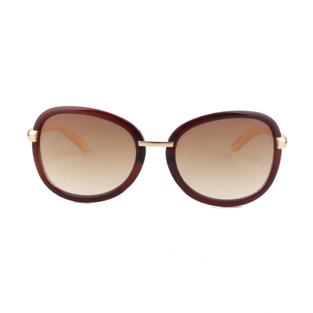2017 Fashionable Oval Shape Sunglasses with Metal