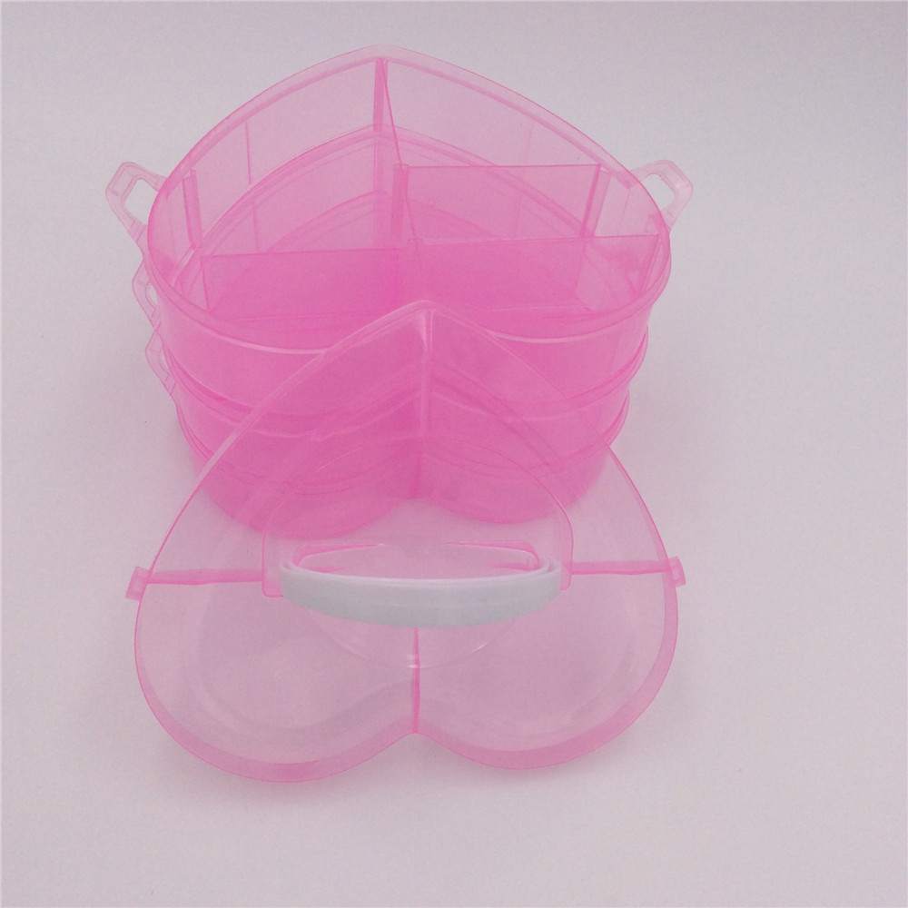 handle heart plastic boxes for jewelry