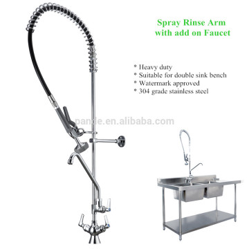 Stainless Steel Kitchen Spray Taps with Rinser