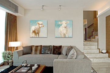 Dreamy Lamb Canvas Print Sheep Art Print
