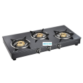 Classic Black Toughened Glass Top Gas Cooker