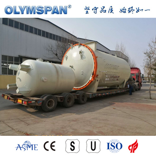 ASME standard small fiber glass part treatment autoclave