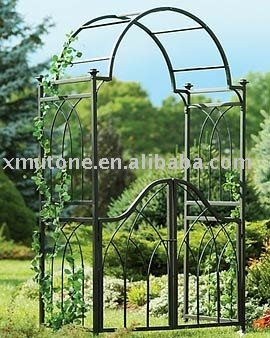 wrought iron garden arbor