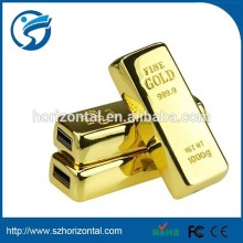 Real Capacity Gold Bar 8gb usb memory stick with free engrave logo high speed