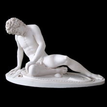 Life size stone nude sitting figure marble nude muscle men statue