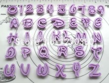 36PCS Fondant Cake Decoration Tools Font Alphabet Cutter number Letters cutter