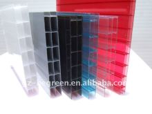 Polycarbonate twin-wall Hollow Plastic Sheet,PC Sunrise Sheet, PC Hollow Sheet